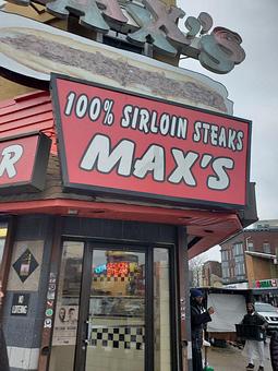 Exterior - Max's Steaks in Philadelphia, PA Bars & Grills