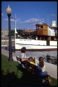 Exterior: Judge Ben Wiles at the dock - Mid-Lakes Navigation Company in Skaneateles, NY Business Services