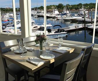 Exterior: River View Dining Room - Mile Marker One Restaurant & Bar in Gloucester, MA American Restaurants