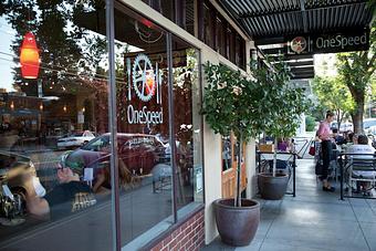 Exterior: OneSpeed - Seasonally inspired menu with daily specials. - Onespeed in Sacramento, CA Pizza Restaurant