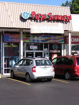 Exterior: OakGrove Store - Pizza Schmizza - Store Locations - Barnes Road in Portland, OR Pizza Restaurant