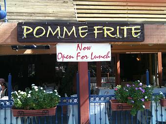 Exterior - Pomme Frite in Downtown Palm Springs - Palm Springs, CA French Restaurants