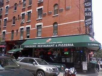 Exterior - Pomodoro Ristorante & Pizza in Little Italy - New York, NY Pizza Restaurant