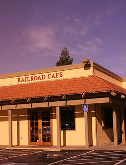 Exterior - Railroad Cafe in Livermore, CA American Restaurants