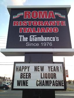 Exterior - Roma Ristorante - The Giambanco's Since 1976 in Tappahannock, VA Italian Restaurants