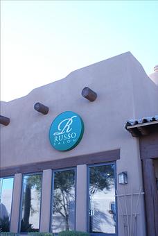 Exterior: 16715 E Parkview Ave. Fountain Hills, AZ 85268 - Russo Salon & Spa in Fountain Hills, Across from Bashas, 2 blocks West of the fountain. - Fountain Hills, AZ Beauty Salons