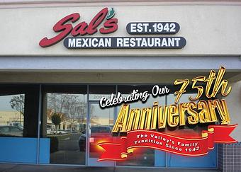 Exterior - Sal's Mexican Restaurant in WallMart Shopping Center - Madera, CA Mexican Restaurants