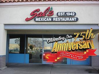 Exterior - Sal's Mexican Restaurant in WallMart Shopping Center - Madera, CA Mexican Restaurants