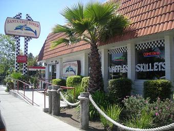 Exterior: santa cruz - Santa Cruz Diner in Santa Cruz, CA American Restaurants