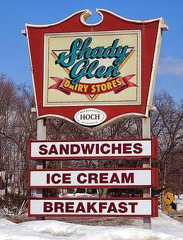 Exterior - Shady Glen Restaurant and Ice Cream Parlor in Manchester, CT Hamburger Restaurants