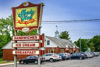 Exterior - Shady Glen Restaurant and Ice Cream Parlor in Manchester, CT Hamburger Restaurants