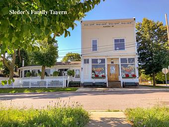 Exterior - Sleder's Family Tavern in Traverse City's Famous Slabtown! - Traverse City, MI American Restaurants