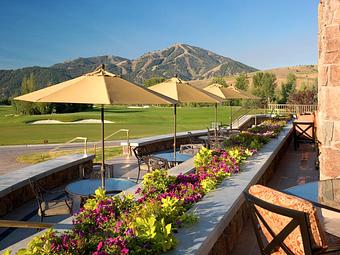 Exterior: Outdoor Terrace - Sun Valley Club in Located one mile east of Sun Valley Lodge - Sun Valley, ID American Restaurants