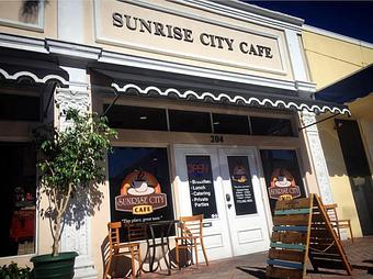 Exterior - Sunrise City Cafe in Fort Pierce, FL Coffee, Espresso & Tea House Restaurants