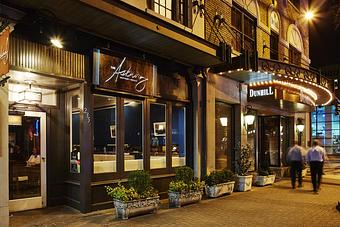 Exterior: The Asbury + The Dunhill Hotel - street view - The Asbury in Uptown Charlotte - Charlotte, NC American Restaurants