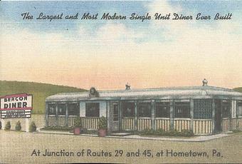 Exterior - The Beacon Diner in Tamaqua, PA Diner Restaurants