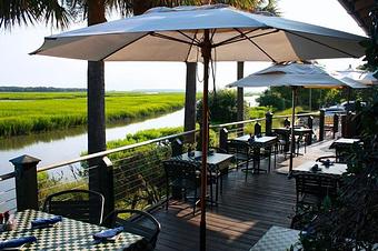 Exterior - The Crazy Crab - Jarvis Creek in North end of Hilton Head Island - Hilton Head Island, SC Seafood Restaurants