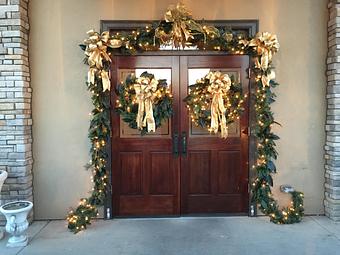 Exterior: Christmas at The Cutting Board - The Cutting Board in Burlington, NC American Restaurants