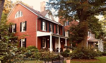 Exterior: Built in the early 1800's by the Ellicotts of Ellicott City, our Manor House boasts a comfortable elegance. - The Elkridge Furnace Inn and Garden House in Elkridge, MD American Restaurants
