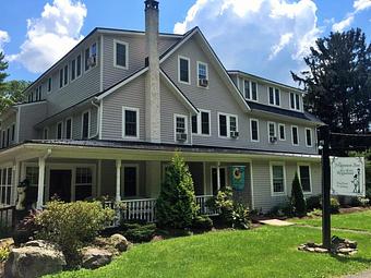 Exterior: Our beautiful 9 room B&B - The Frogtown Inn & 6 Acres Restaurant in Canadensis, PA American Restaurants