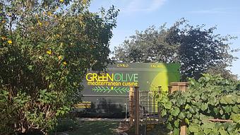 Exterior - The Green Olive in Compton, CA Greek Restaurants