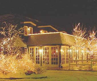 Exterior: Winter Lights - The Greenbriar Inn in North Boulder - Boulder, CO American Restaurants