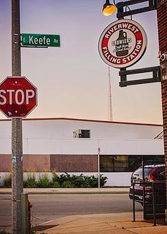 Exterior - The Riverwest Filling Station in Riverwest - Milwaukee, WI American Restaurants