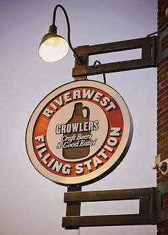 Exterior - The Riverwest Filling Station in Riverwest - Milwaukee, WI American Restaurants