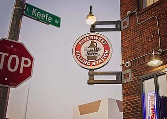 Exterior - The Riverwest Filling Station in Riverwest - Milwaukee, WI American Restaurants