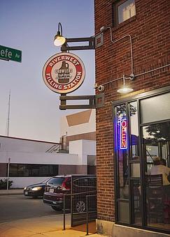 Exterior - The Riverwest Filling Station in Riverwest - Milwaukee, WI American Restaurants
