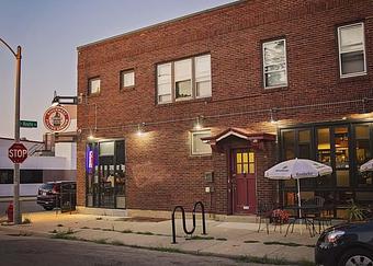 Exterior - The Riverwest Filling Station in Riverwest - Milwaukee, WI American Restaurants