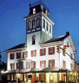 Exterior: WH at night - The Washington House - Pennsylvania in Sellersville, PA American Restaurants