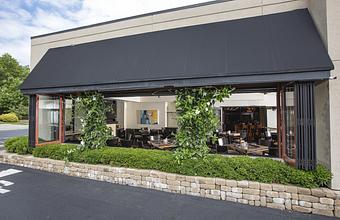 Exterior: Open air dining for those warm spring days and fall evenings - Trio Bistro in Kenwood - Cincinnati, OH American Restaurants