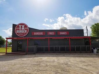 Exterior - TX Burger in Wellborn, TX Hamburger Restaurants