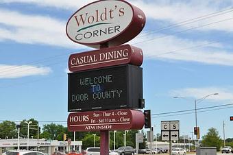 Exterior - Woldt's Corner Pub in Sturgeon Bay, WI American Restaurants