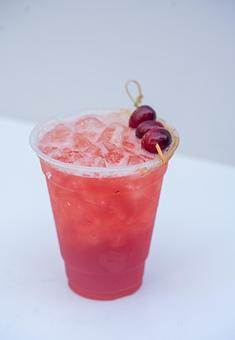 Product: Tito's Vodka, Midori, lime, cranberry, cinnamon-brown sugar rim. - Red Mesa Mercado in St. Petersburg, FL Mexican Restaurants