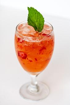 Product: White sangria, elderflower liqueur, strawberries, lime, mint. - Red Mesa Restaurant in St Petersburg, FL Mexican Restaurants