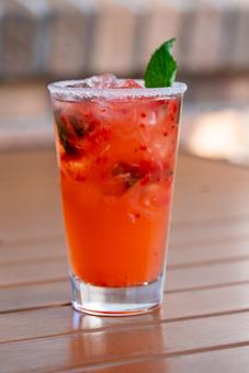 Product: White sangria, creme de menthe, strawberries, kiwi. - Red Mesa Restaurant in St Petersburg, FL Mexican Restaurants