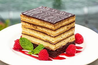 Product: Opera Torte - Salty's on Alki in Alki Beach, West Seattle - Seattle, WA American Restaurants