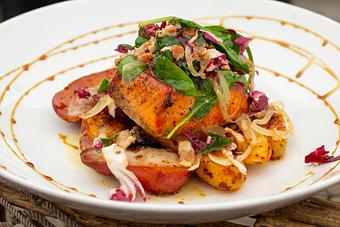 Product: Grilled King Salmon - Salty's on Alki in Alki Beach, West Seattle - Seattle, WA American Restaurants