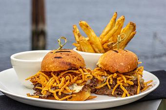 Product: Prime Rib Sliders - Salty's on Alki in Alki Beach, West Seattle - Seattle, WA American Restaurants