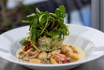 Product: Herb Marinated Grilled Swordfish - Salty's on Alki in Alki Beach, West Seattle - Seattle, WA American Restaurants