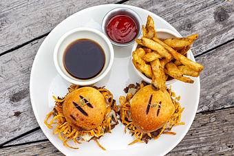 Product: Prime Rib Sliders Entree - Salty's on Alki in Alki Beach, West Seattle - Seattle, WA American Restaurants