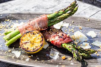 Product: Grilled Asparagus - Salty's on Alki in Alki Beach, West Seattle - Seattle, WA American Restaurants