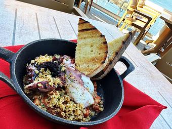 Product: Grilled Sicilian Style Octopus - Salty's on Alki in Alki Beach, West Seattle - Seattle, WA American Restaurants