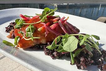 Product: Grilled Ora King - Salty's on the Columbia River in Columbia River, Portland Airport - Portland, OR American Restaurants