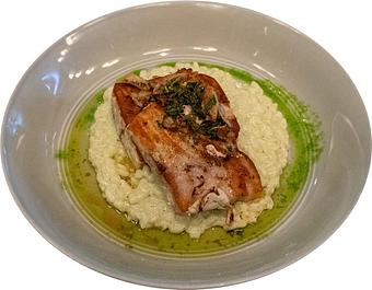 Product: EMPERADOR CON ARROZ MELOSO DE ALBAHACA - Taberna del Alabardero in Washington, DC Spanish Restaurants