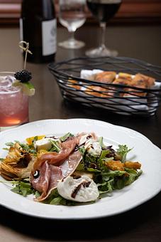 Product: Burrata & Prosciutto Salad - The Waters Edge at Giovanni's in Darien, CT Steak House Restaurants