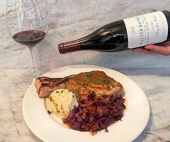 Product: Pork Chop - Walter Hansel Wine & Bistro in Santa Rosa, CA French Restaurants