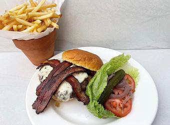 Product: Akaushi Beef Hamburger - Walter Hansel Wine & Bistro in Santa Rosa, CA French Restaurants
